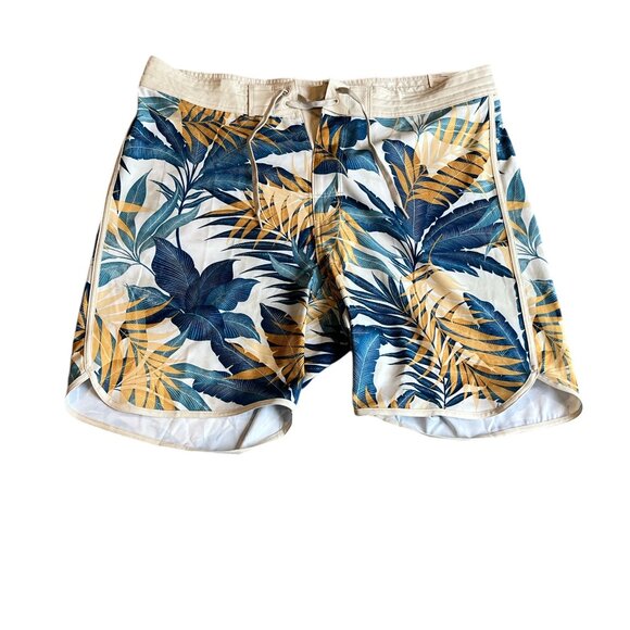 New OLD NAVY NWT Men’s Swim Trunks Size 40 XXL Tropical Print Nice Colourful - Picture 4 of 9